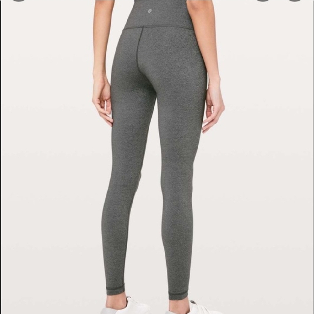 Lululemon Wunder Under Charcoal Leggings Size 10